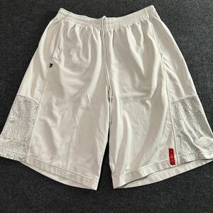 Jordan Men's Basketball Shorts 3XL White Graphic Print Air Wings Logo Y2K